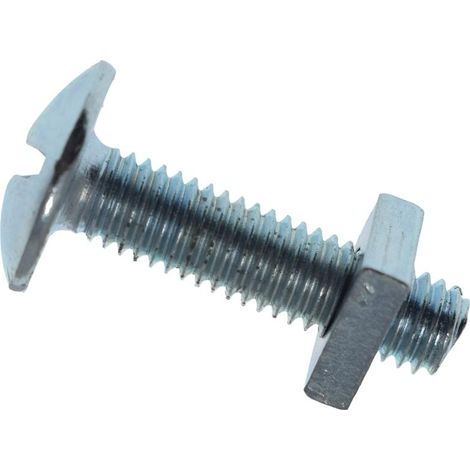 Metalmate MEMRBN0525 Roofing Bolt & Nut ZP M5 x 25mm (Box 50) MEMRBN0525