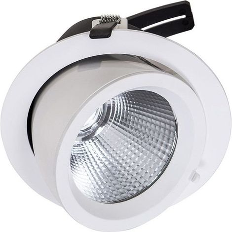 Faretto incasso orientabile rotondo bianco LED 32W Italux (1/2)