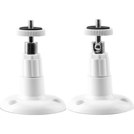 (2er-Pack) Wandhalterung für Sicherheitskameras im Innen- und Außenbereich, verstellbare Deckenhalterung für Arlo, Arlo Pro und andere kompatible Modelle (Weiß) (1/4)