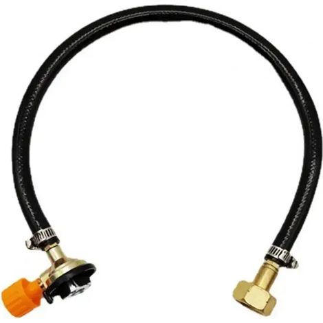 Adaptateur de recharge de gaz étanche universel, installation facile, en caoutchouc, pour réchaud de camping à propane. Tuyau/tube d'adaptation pour réchaud de camping portable.