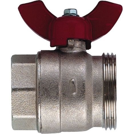 Kermi Llave de esfera individual 1'' AG x 1'' IG, SFVZHKHE102