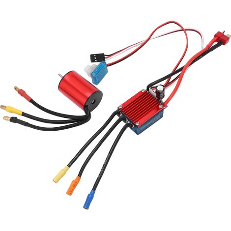 Moteur brushless 4500KV + variateur 25A, couple élevé 60 000 tr/min, pour voitures RC 1/16 et 1/18. (1/5)