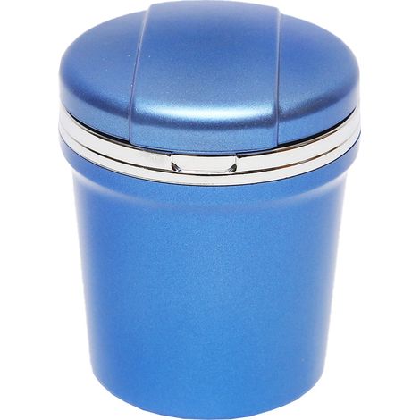 Posacenere universale per auto blu-argento con luce LED multicolore (1/3)