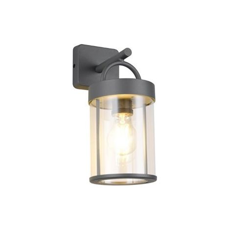 Trio Lighting Aplique estilo farolillo moderno ALMERIA bombilla excl. 1x E27 max. 28W IP44 Antracita (1/5)
