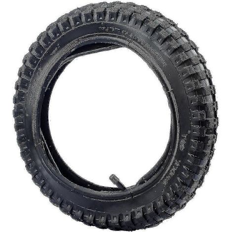 Pneu intérieur + extérieur 12 1/2 x 2,75 pour moto tout-terrain 47 cc et 49 cc. (1/4)