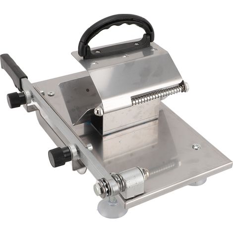 Trancheuse à viande manuelle en acier inoxydable, hachoir à côtes, machine de découpe multifonctionnelle pour restaurants et restaurants de fondue chinoise. (1/5)