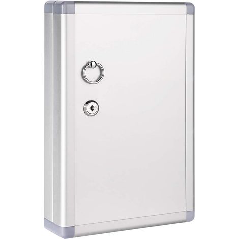 Armoire à avec 24 clés emplacements, argenté, 12.5 x 8.5 x 2.45 in (1/5)