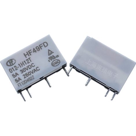 New and original Hongfa HF49FD/012-1H12T 12VDC-5A ultra-thin, low-power signal relay