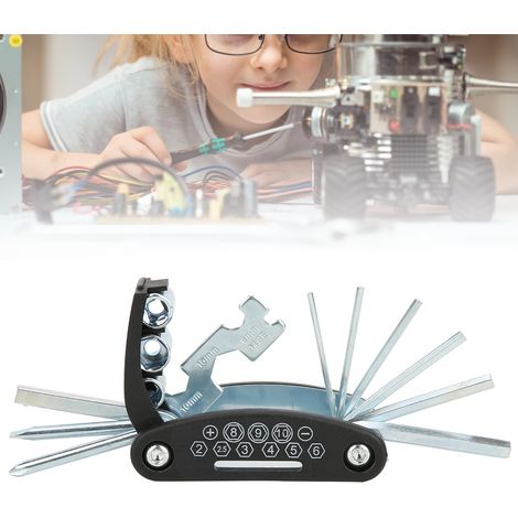 Ensemble de tournevis multifonctionnel et pliable pour la réparation des pneus de voiture (1/5)