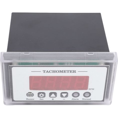 Tachymètre numérique à LED, plage 0-9999, 9 paramètres fonctionnels, compteur de vitesse RPM pour convoyeur de tour (1/5)