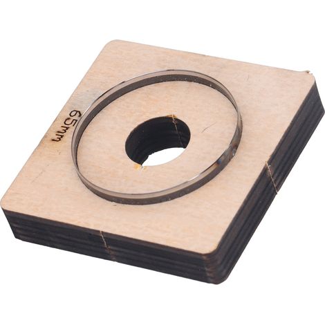 Lame de coupe ronde de 65 mm de diamètre pour la découpe de moules (1/5)