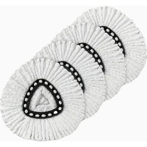 Lot de 4 têtes de rechange en microfibre pour balais rotatifs Ocedar EasyWring (1/5)