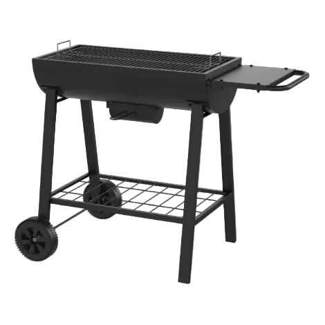 Barbacoa Portátil De Carbón Parrilla Grande Con Ruedas (1/5)
