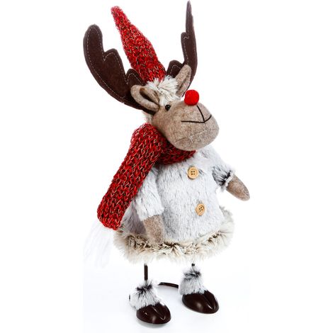 Décoration de Noël renne sur ressort