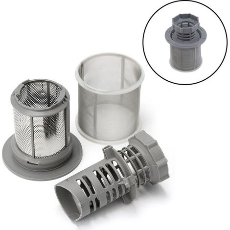 Lot de 3 Micro-filtres a Eaux Usees pour Lave-Vaisselle Bosch Siemens Neff, Reference 427903 00427903 (1/5)