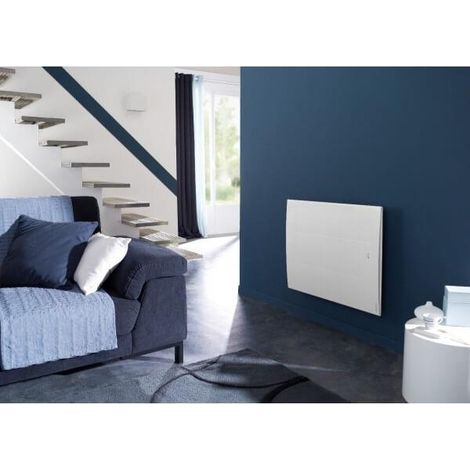 Atlantic – Radiateur à inertie 750W horizontal avec pilotage intelligent – Double corps de chauffe – Détection d'occupation – 503907