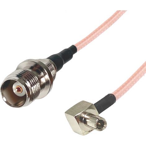Anschlusskabel TS9-Stecker / TNC-Buchse 15 cm RG316 (1/2)