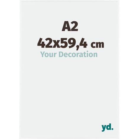 yd. - Cadre photo A2 42x59.4 - Blanc Brillant - Plastique - Evry