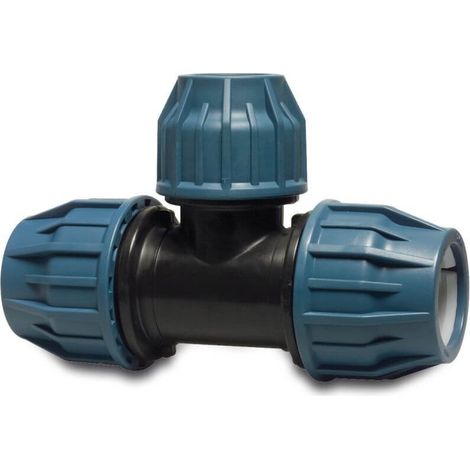 Jason 90° Reduzier-T-Stück PP 32 mm x 25 mm x 32 mm Klemmung 10 bar
