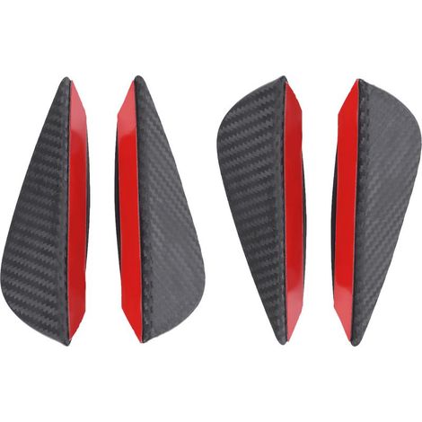 Ailerons Pare-Chocs Avant - Fibre De Carbone ABS - Universels - Pour Amélioration Aérodynamique - Lot De 4 (1/5)