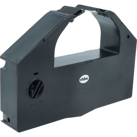 vhbw 1x Ribbon Cartridge compatible with Epson DLQ3500, DLQ3000K Dot Matrix, Receipt Printer - Black Ink Ribbon