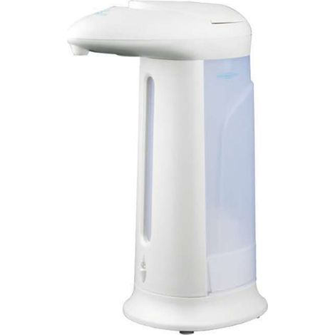 Distributeur De Désinfectant Automatique - Capteur Infrarouge - Réservoir Translucide 400 Ml - Pour Salle De Bain Cuisine Et Lieux Publics - Blanc (1/5)