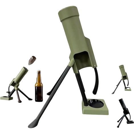 Originaler Bierflaschenöffner mit Kronkorkenauswurf, Tischflaschenöffner, für Flaschen mit langem Hals (5–6 cm), Barzubehör, Geschenkidee für Männer, Gastgeschenk für Geburtstagsfeiern (1/5)