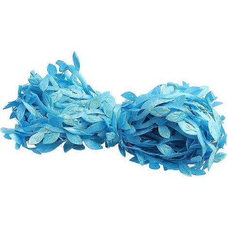 Guirlande de feuilles artificielles en vigne, guirlande de feuillage à faire soi-même pour couronnes, fêtes, mariages et décorations murales (0 mètre)-Blue