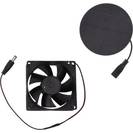 Ventilateur solaire 3W, mini-extracteur silencieux et à faible consommation d'énergie pour poulaillers et serres. (1/5)