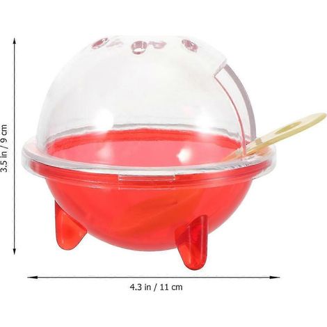Transparente Schale für Chinchillas, Sandschale für Hamster, Sandschale für Rennmäuse - FCY (1/2)