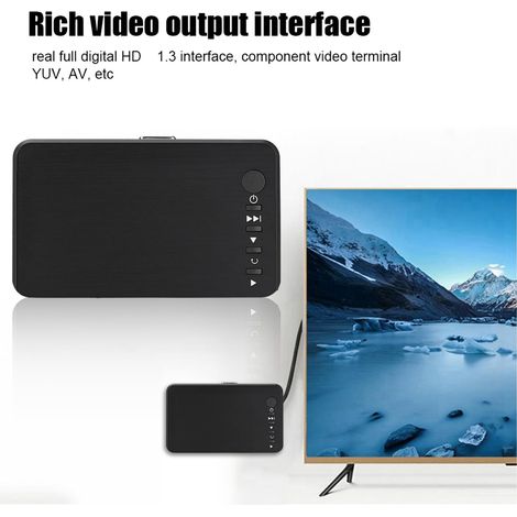 Lecteur multimédia audio et vidéo HD 1080p HDMI avec télécommande infrarouge 110V-240V (SAA) (1/5)