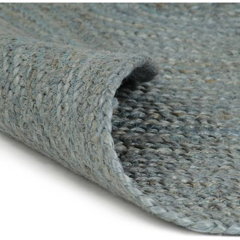 Maison Exclusive - Tappeto Lavorato a Mano in Juta Rotondo 150 cm Verde Oliva