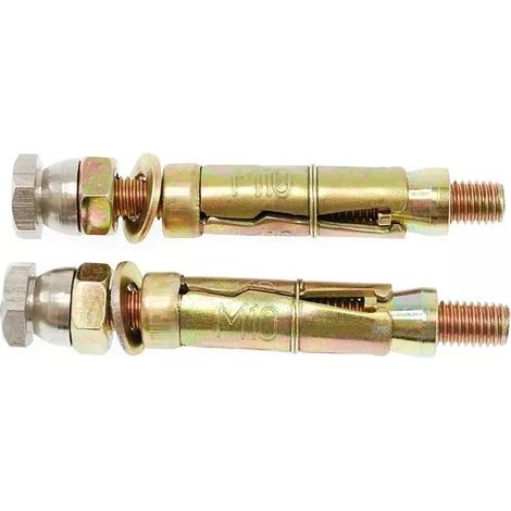 Lot de 2 boulons de fixation sécurisés béton/ciment (diam. 10mm) (1/2)