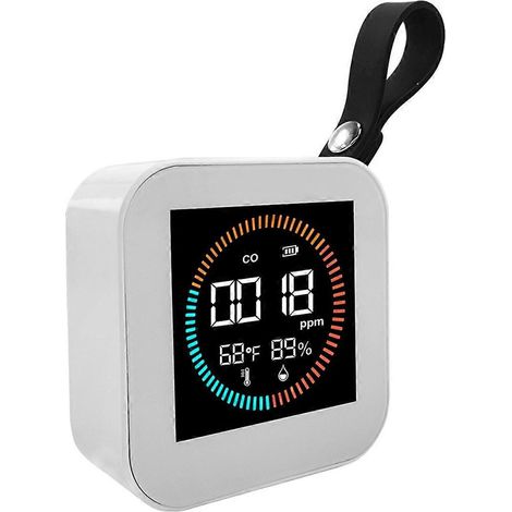 Mini détecteur de monoxyde de carbone (CO), moniteur de qualité de l'air, écran LED HD. (1/5)