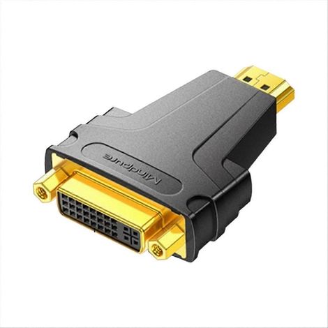 Adaptateur TV convertisseur DVI femelle vers DVI mâle compatible 24+5 (1/5)