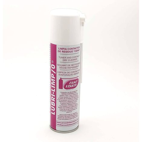 Detergente per contatti elettronici Spray Nessun residuo Permette la saldatura prima dell'evaporazione Tasovision LUBRILIMP0335