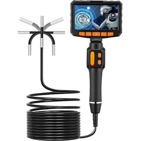 4,3-Zoll-360°-bidirektional drehbares Gelenkendoskop mit 1080p-HD-Kamera und 3,9-mm-Objektiv für die Inspektion in der Automobil- und Industriebranche. (1/5)