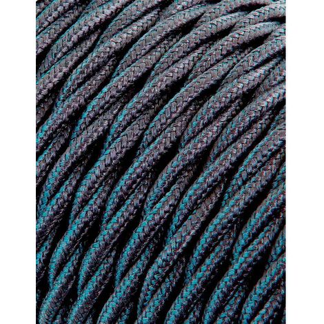 Carrete cable textil trenzado h03vv-f 2 x 0,75 mm² gris oscuro, 25 m (1/3)
