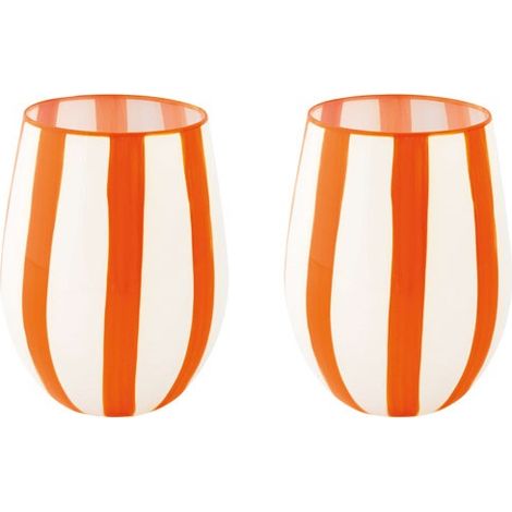 Set 2 Verres A' Eau 500 Ml En Boite Twist & Match Orange - Pozzi Milano Spa