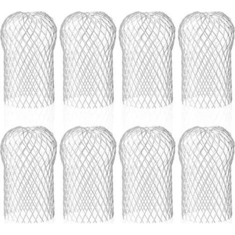AIMOONSA Lot de 8 Crapaudine de Gouttire en Aluminium, Filtres de Gouttire Flexible et Durable pour Maison Avant-toit Tuyau de Descente contre les Feuilles (1/5)