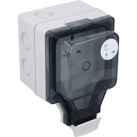 Prise connectée WiFi, étanche IP66, avec commande vocale et minuterie, modèle 86, pour une utilisation extérieure, 110-250 V, Royaume-Uni, Nord-Ouest, Sud (1/5)