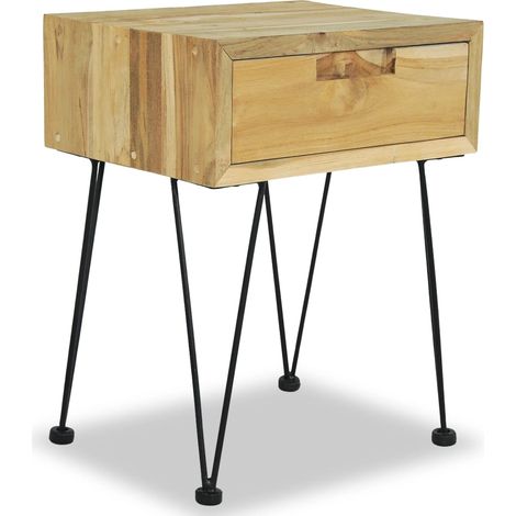 Maison Exclusive - Comodino 40x30x50 cm in Legno Massello di Teak