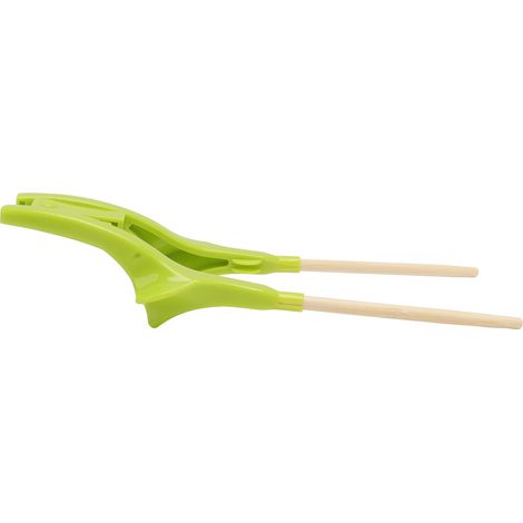 Baguettes pour personnes handicapées en ABS et bambou, profilées et antidérapantes, pour l'apprentissage des baguettes chez les personnes âgées. (1/5)