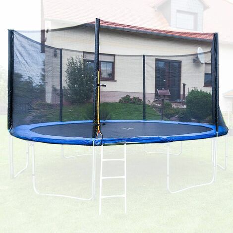 Trampolin Sicherheitsnetz Ersatznetz Schutznetz ohne Pfosten für Tampoline 3,70m für 6 Pfosten Netzhöhe 180cm