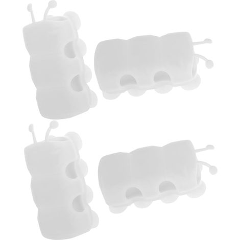 PRETYZOOM Lot de 4 supports de pommeau de douche à ventouses pour salle de bain, installation sans perçage et sans résidus. (1/5)