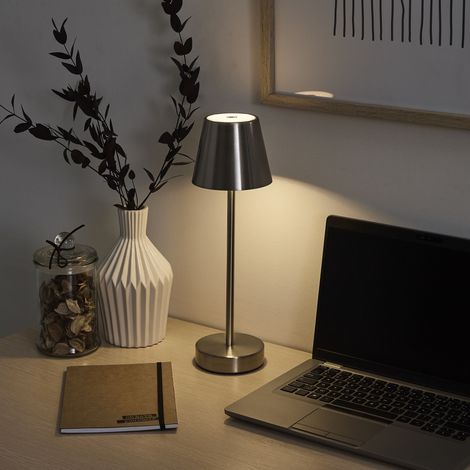 Lampe - Home Deco Factory - Rechargeable - Usb - Argent