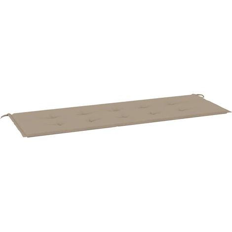 Maison Exclusive - Coussin de banc de jardin taupe 150x50x3 cm tissu oxford (1/5)