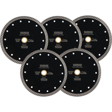Sägeblatt Diamant Fliesen Turbosegmente Keramik Granit 5 180mm (1/5)