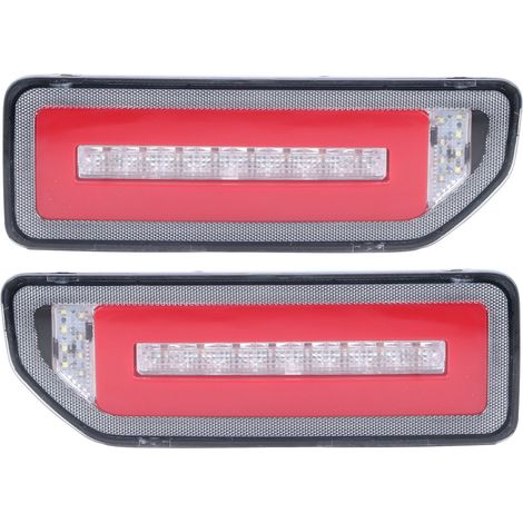 Luces traseras LED dinámicas (par) con intermitentes de marcha atrás y luces de posición, compatibles con Suzuki Jimny 2019-2020 (rojo). (1/3)
