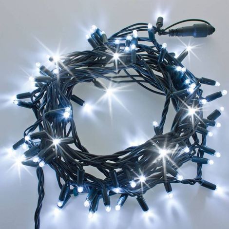 Guirlande lumineuse flash 10M 120 LED blanc froid raccordable 230V IP67 Lotti (1/5)